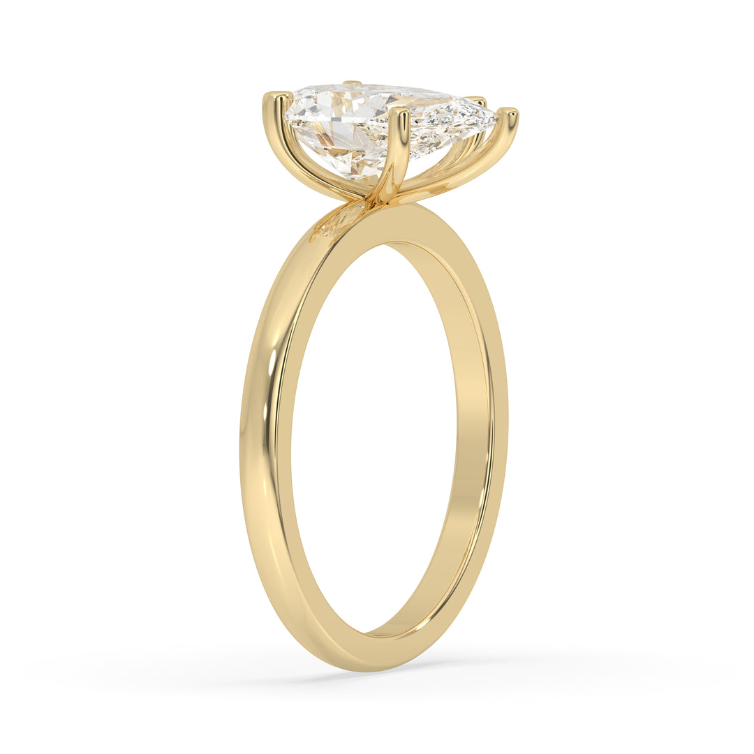 Pear Solitaire Engagement Ring