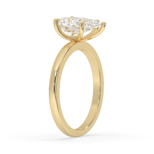 Pear Solitaire Engagement Ring