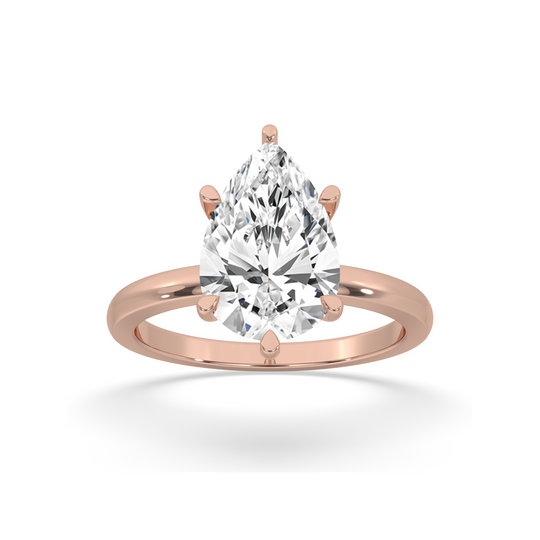 Pear Solitaire Engagement Ring