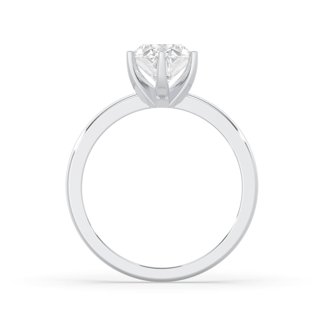 Oval Thick Band 6 Prongs