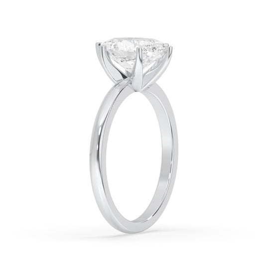 Oval Thick Band 6 Prongs