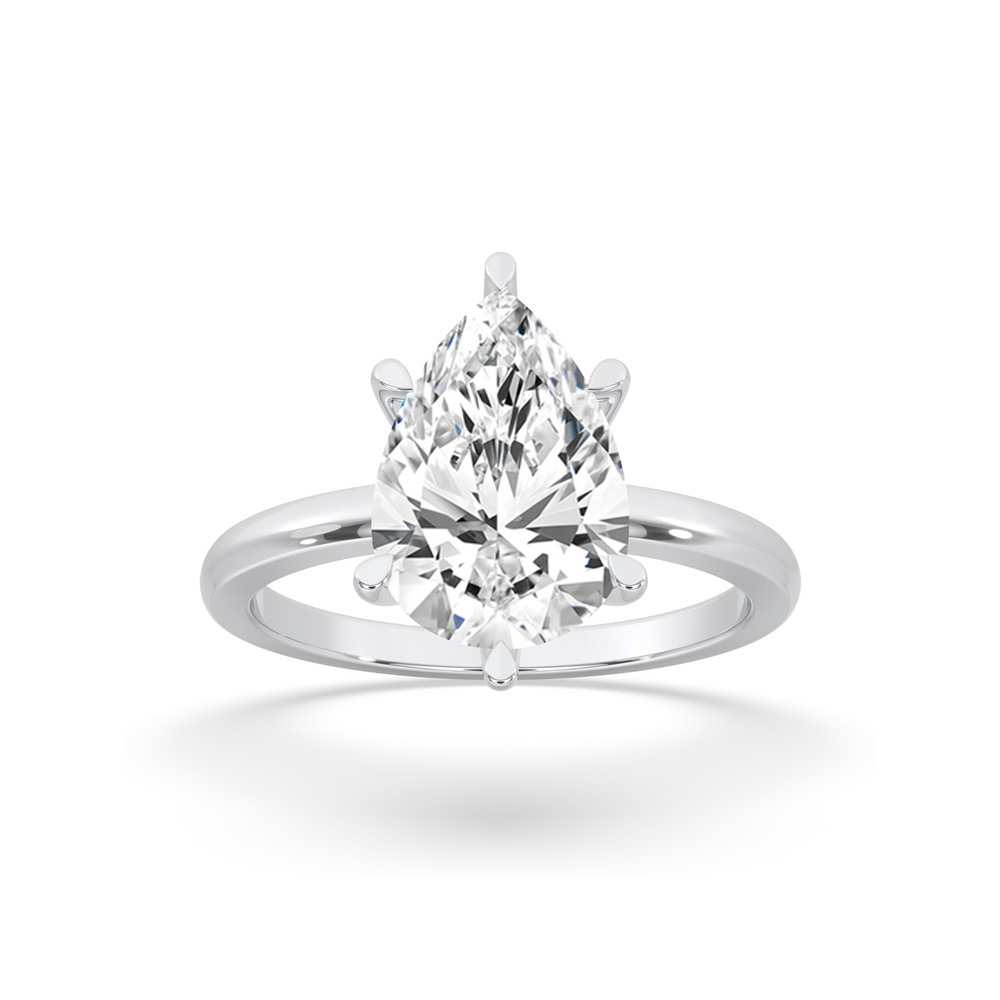 Pear Cut Engagement Ring 6 Prongs