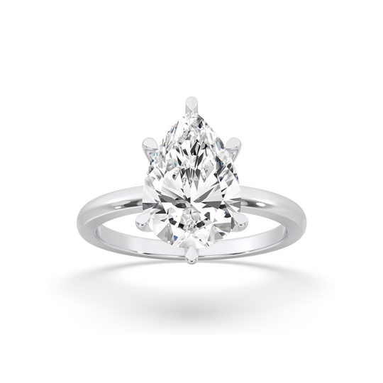 Pear Cut Engagement Ring 6 Prongs