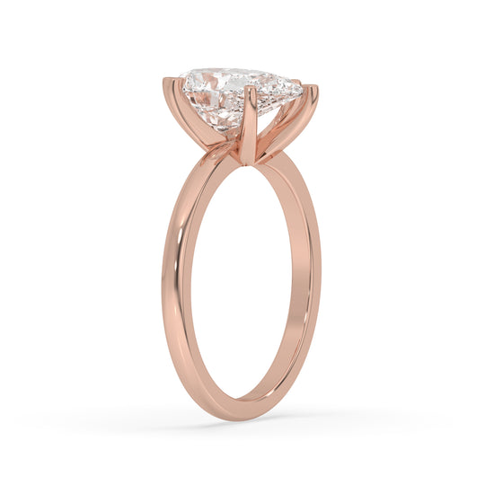 Pear Cut Engagement Ring 6 Prongs