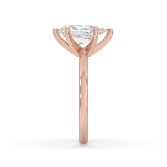 Pear Cut Engagement Ring 6 Prongs