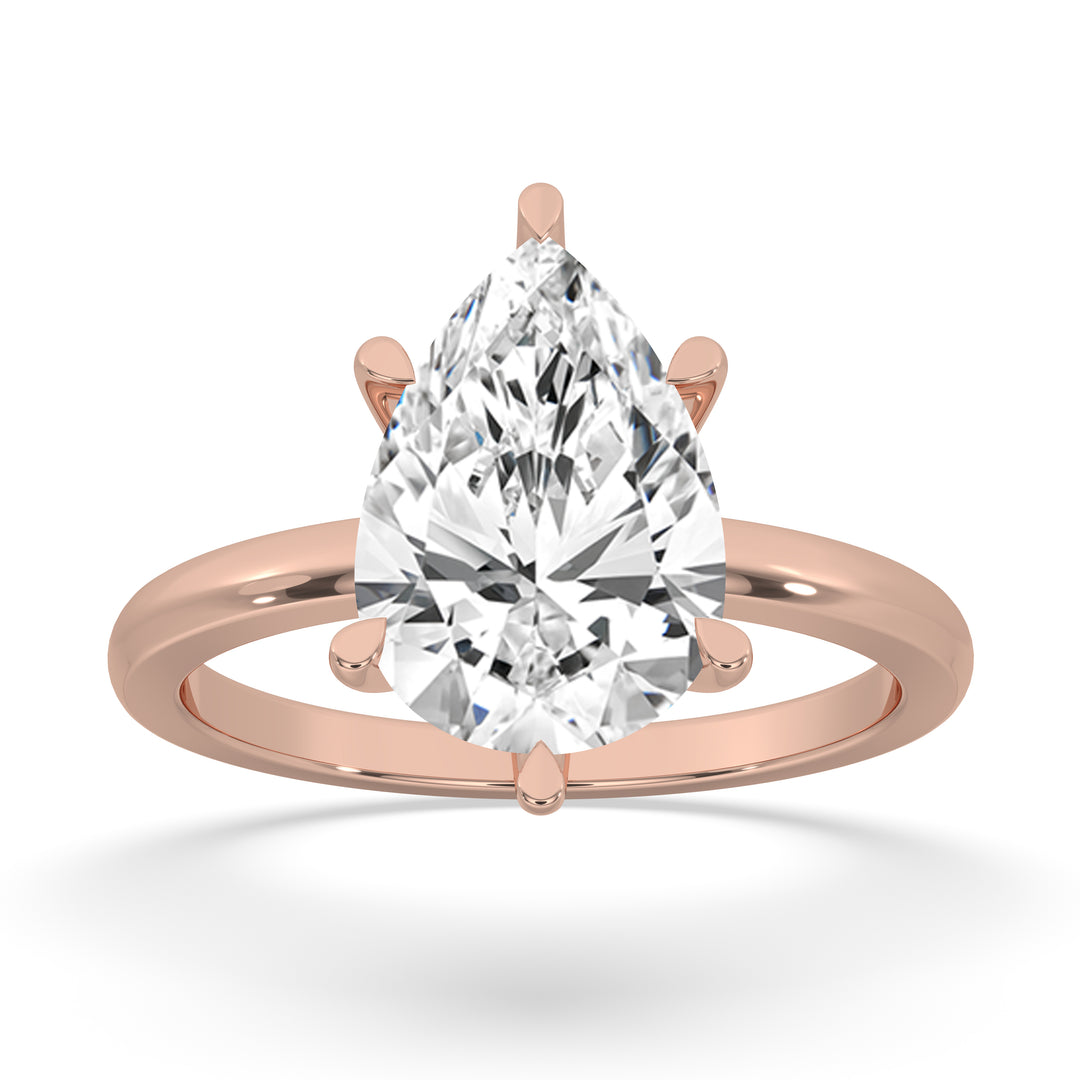 Pear Cut Engagement Ring 6 Prongs