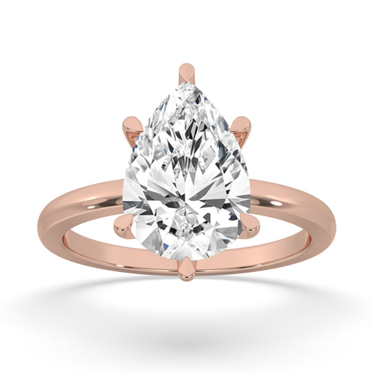 Pear Cut Engagement Ring 6 Prongs