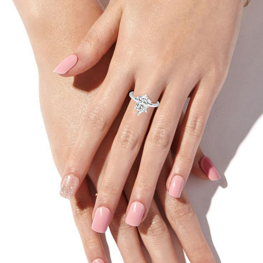 Pear Cut Engagement Ring 6 Prongs