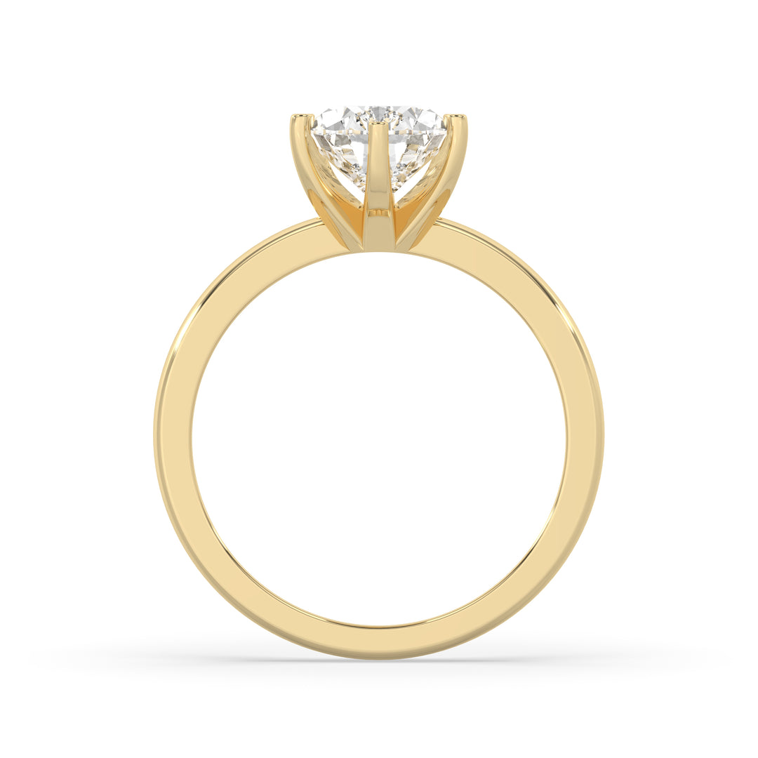 Pear Cut Engagement Ring 6 Prongs