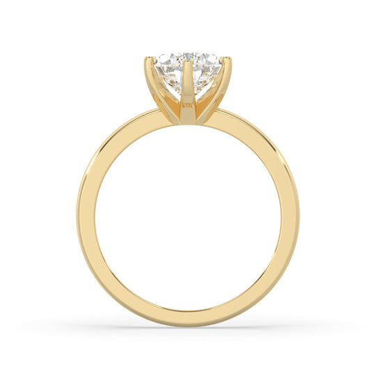 Pear Cut Engagement Ring 6 Prongs