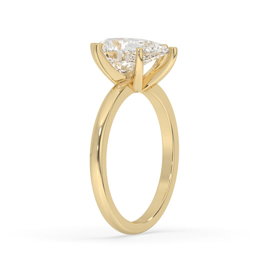 Pear Cut Engagement Ring 6 Prongs