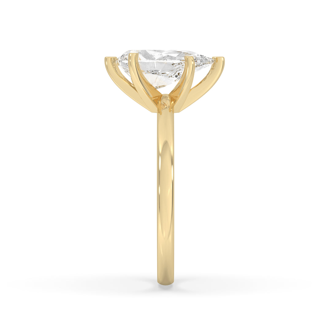 Pear Cut Engagement Ring 6 Prongs