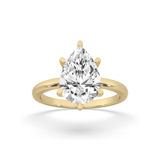 Pear Cut Engagement Ring 6 Prongs
