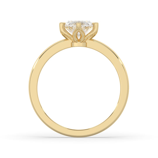 Marquise Cut Flower Basket Setting
