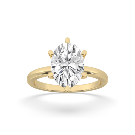 Oval Cut Flower Basket Setting