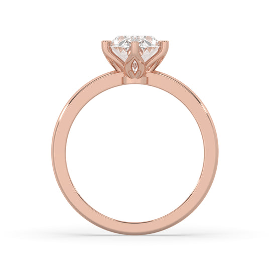 Oval Cut Flower Basket Setting