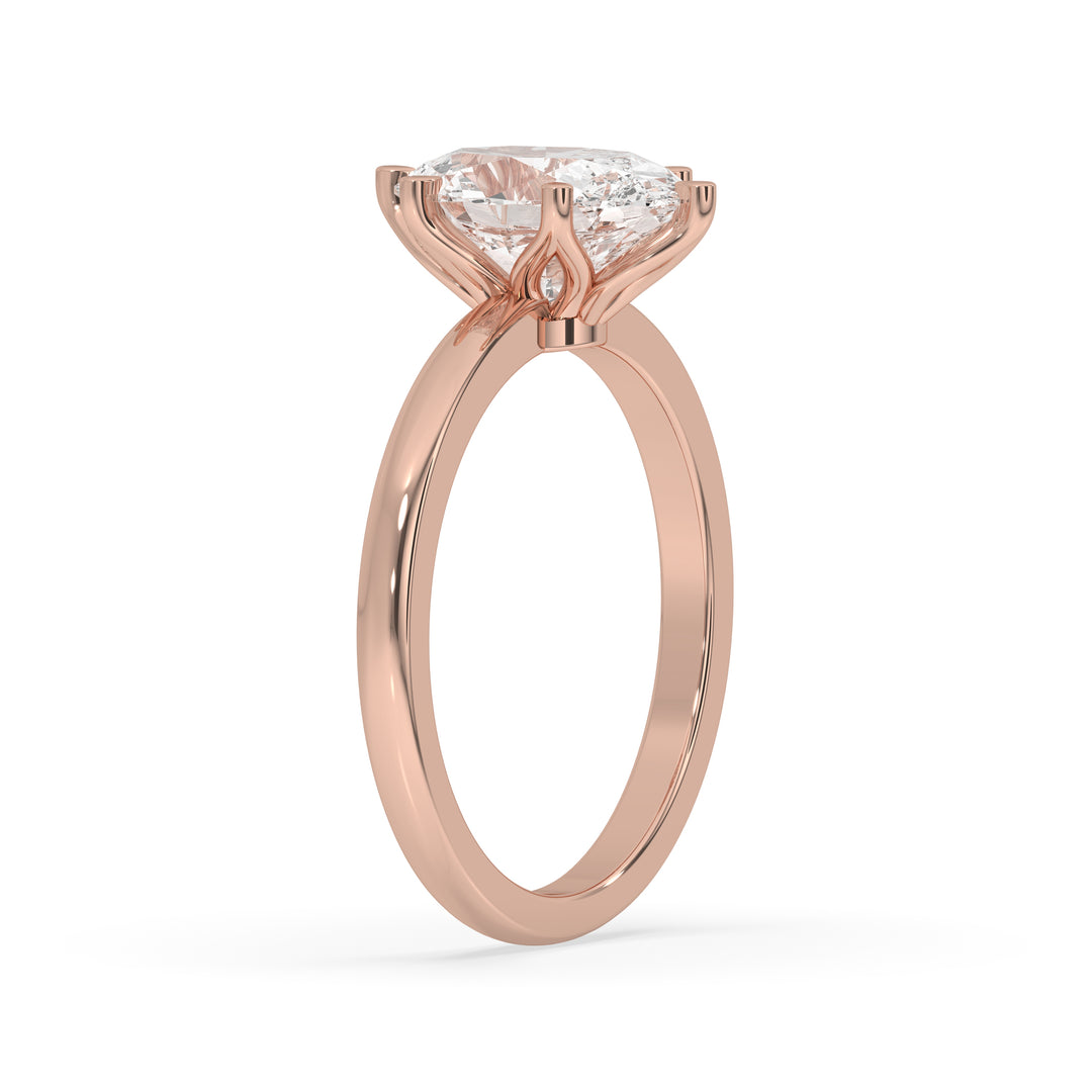 Oval Cut Flower Basket Setting