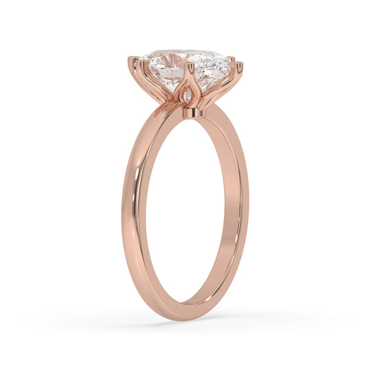 Oval Cut Flower Basket Setting
