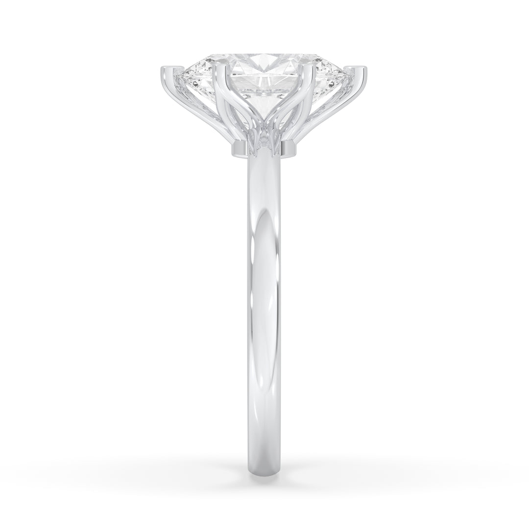 Oval Cut Flower Basket Setting