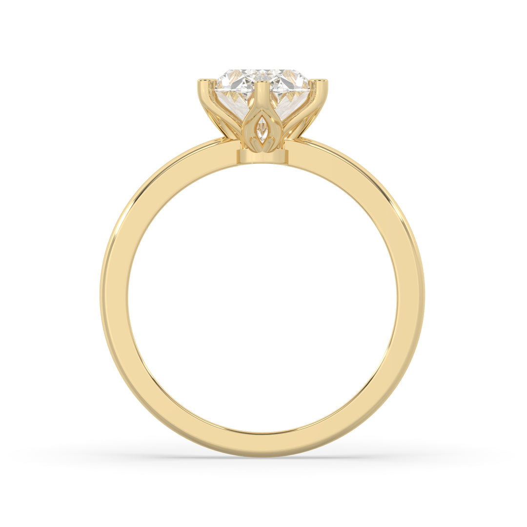 Oval Cut Flower Basket Setting