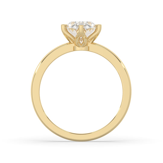 Oval Cut Flower Basket Setting