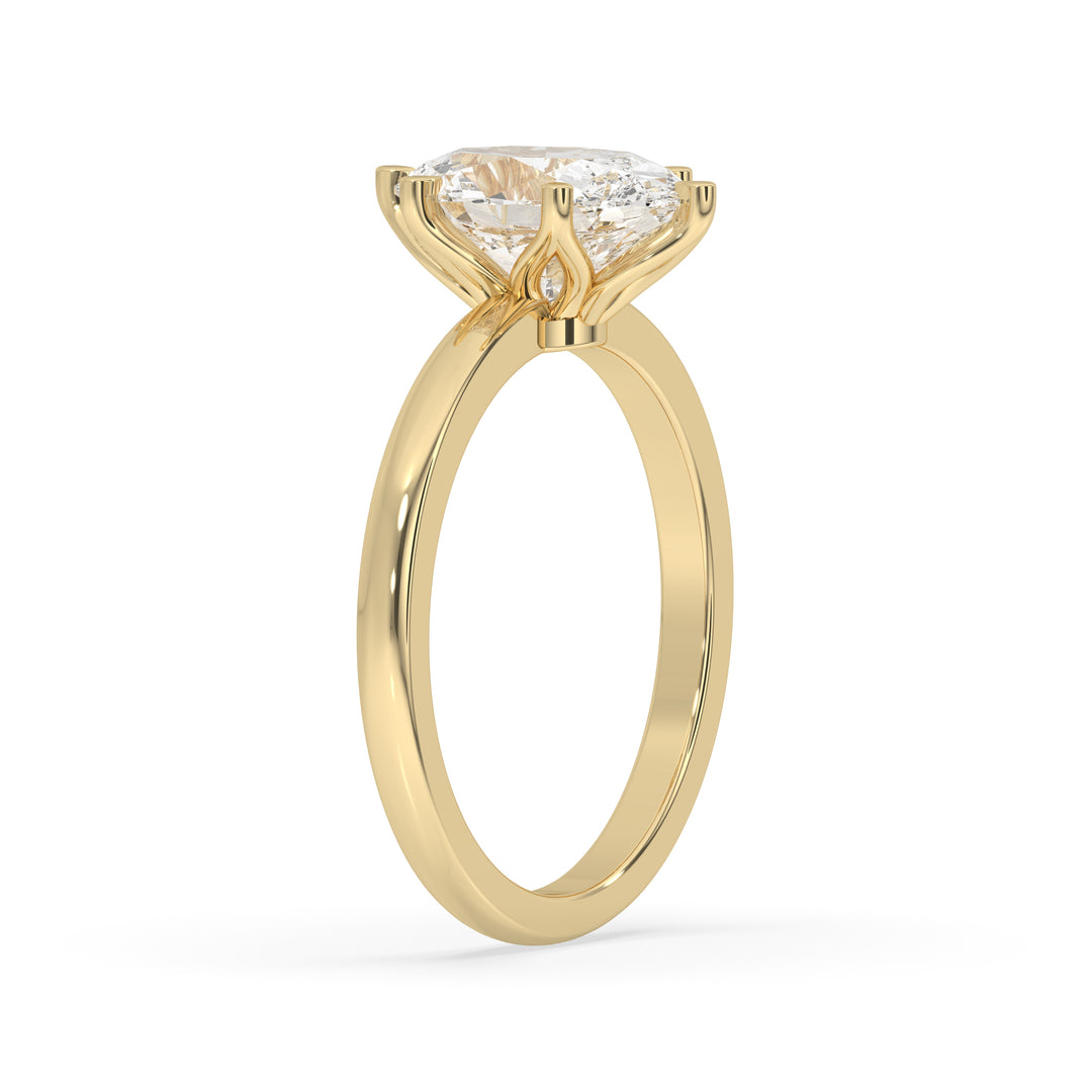 Oval Cut Flower Basket Setting