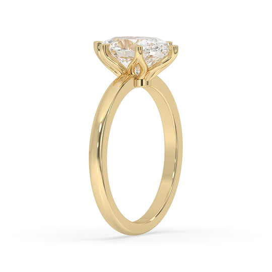 Oval Cut Flower Basket Setting