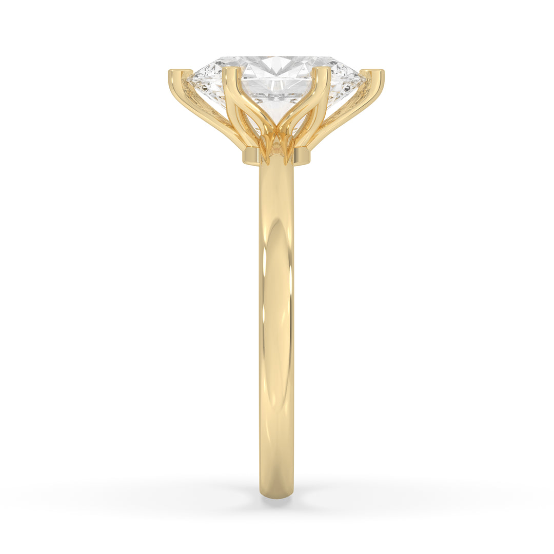 Oval Cut Flower Basket Setting
