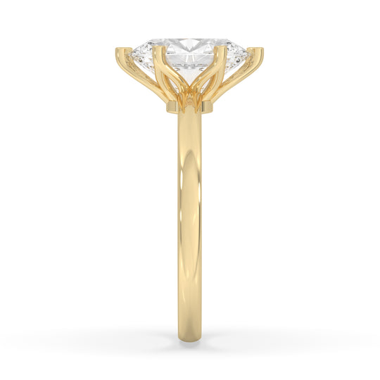 Oval Cut Flower Basket Setting