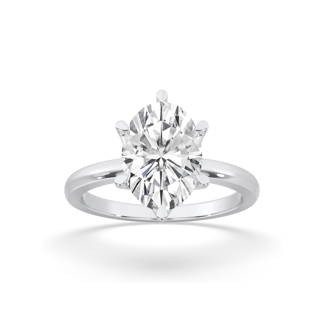 Oval Cut Flower Basket Setting