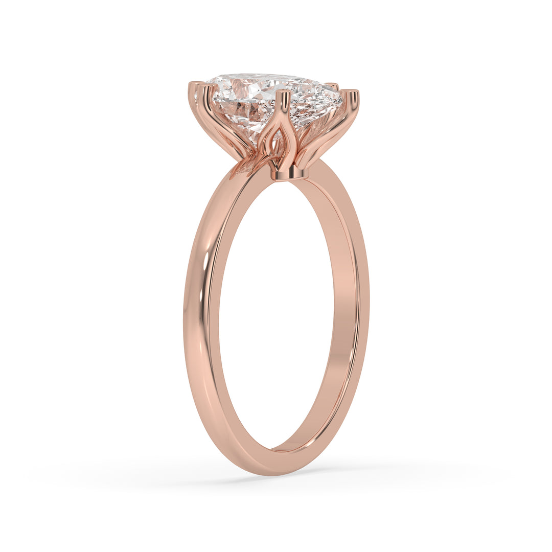 Pear Cut Flower Basket Ring