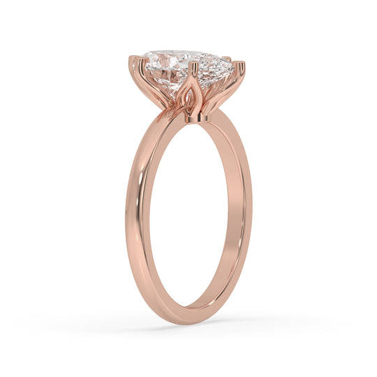 Pear Cut Flower Basket Ring