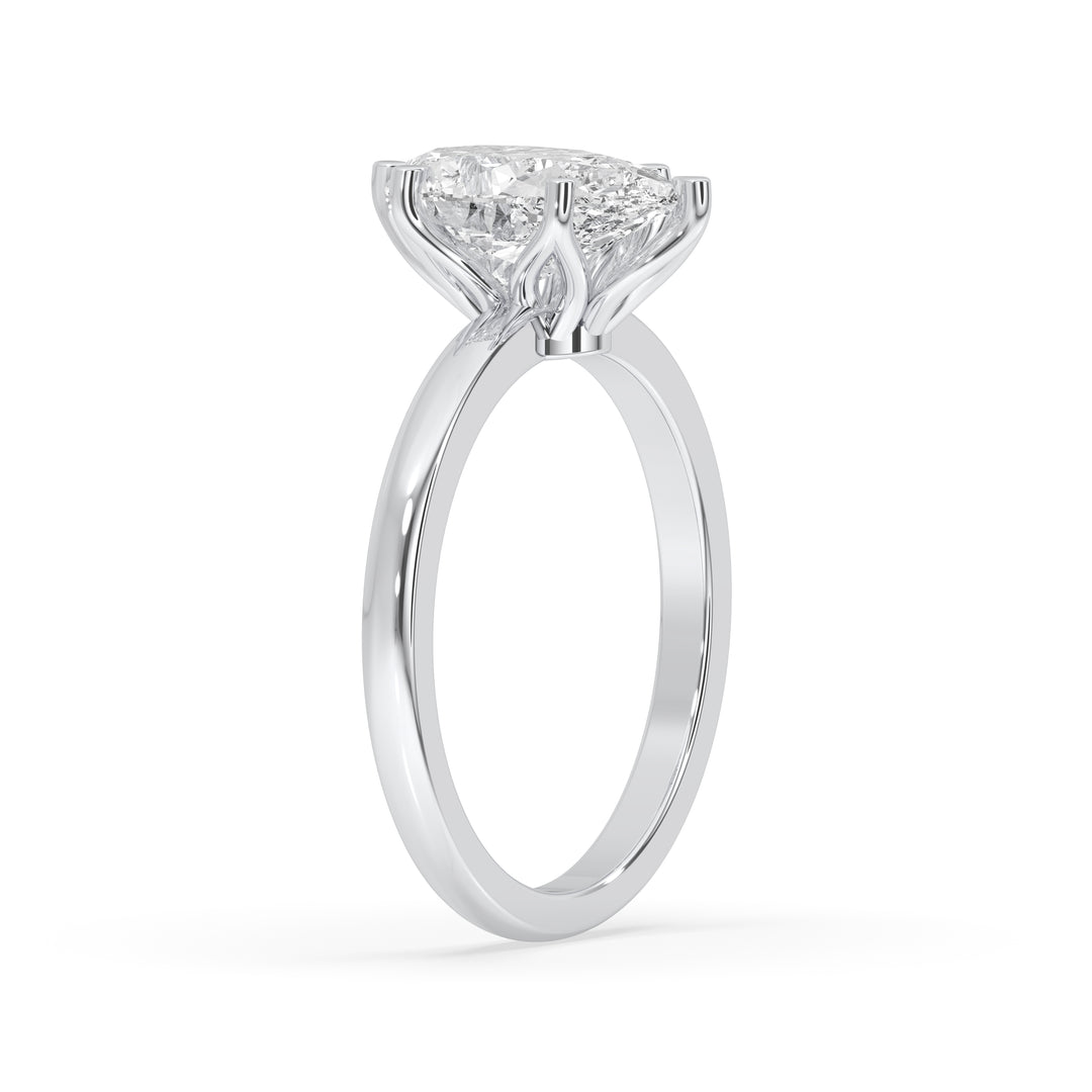 Pear Cut Flower Basket Ring