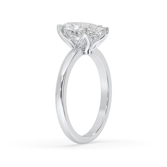 Pear Cut Flower Basket Ring