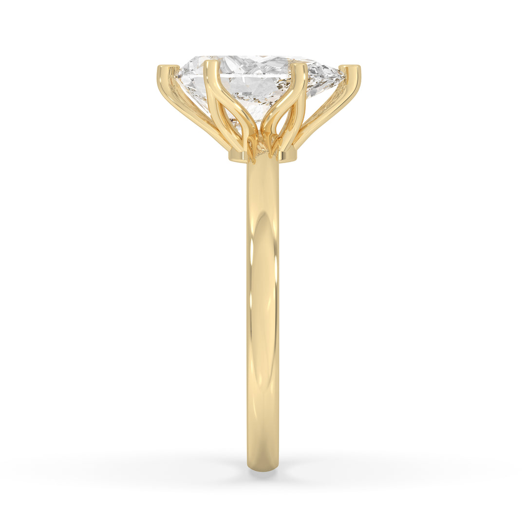 Pear Cut Flower Basket Ring