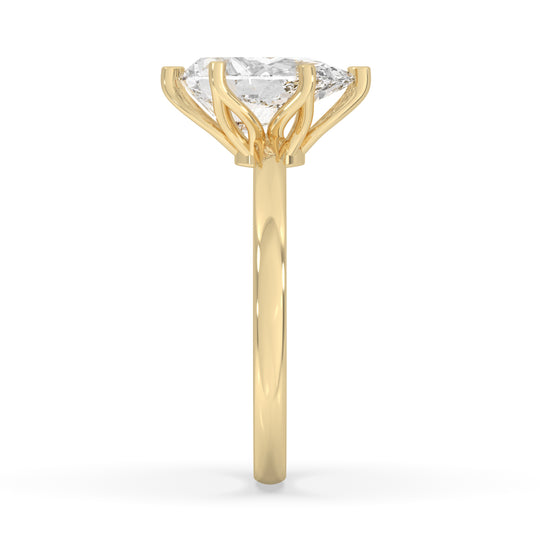 Pear Cut Flower Basket Ring