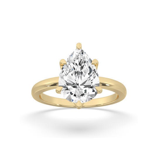 Pear Cut Flower Basket Ring