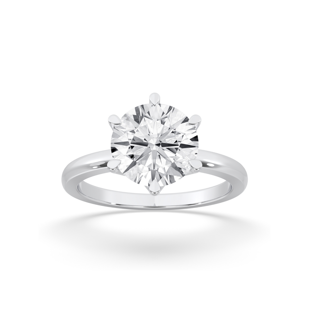 Round Engagement Ring