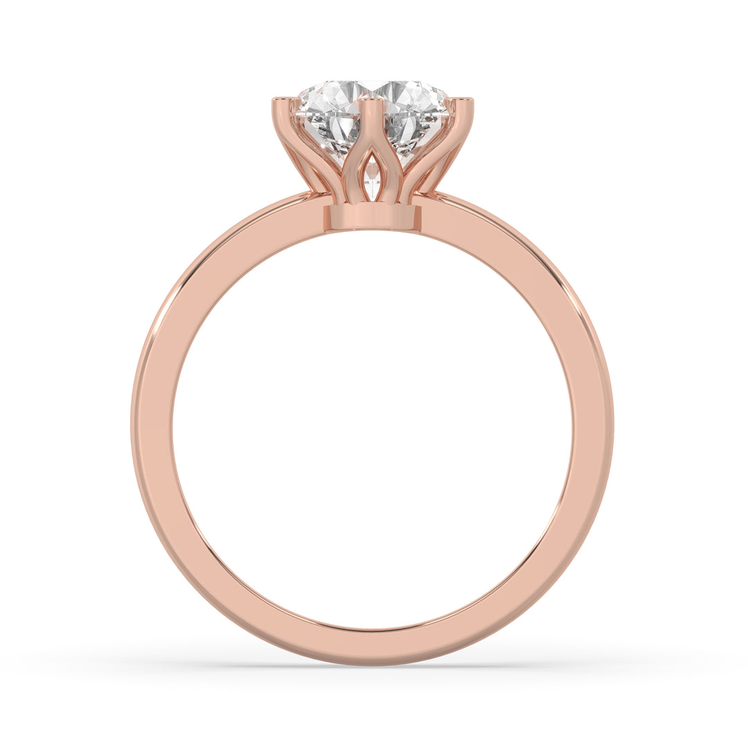 Round Engagement Ring