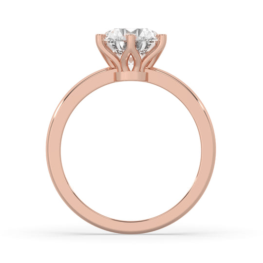 Round Engagement Ring