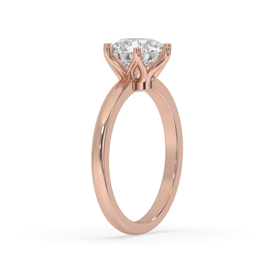 Round Engagement Ring