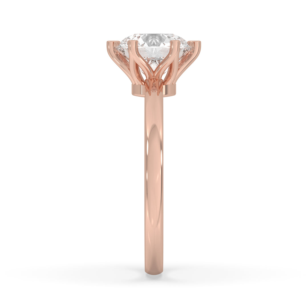 Round Engagement Ring