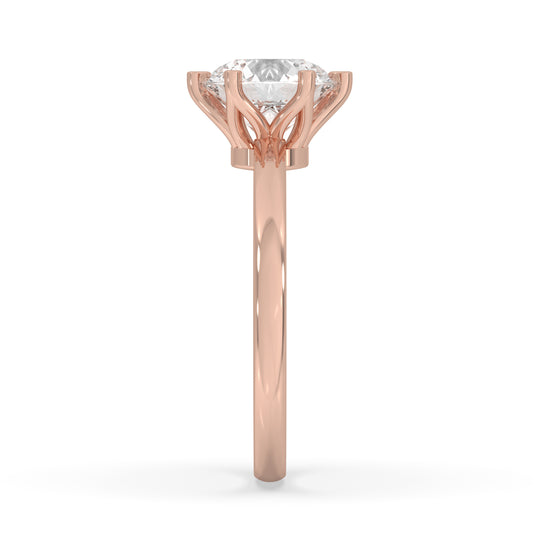 Round Engagement Ring