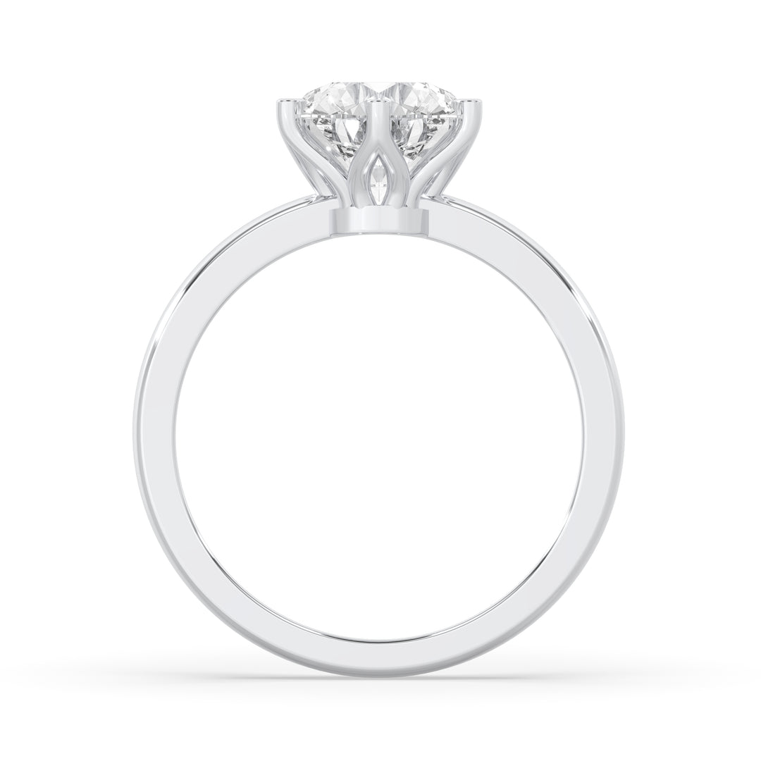 Round Engagement Ring