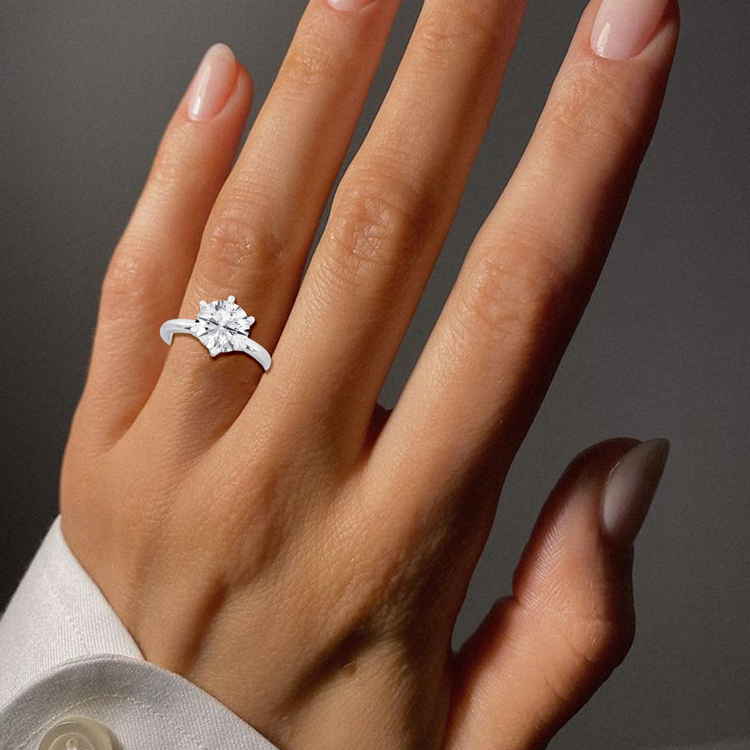 Round Engagement Ring