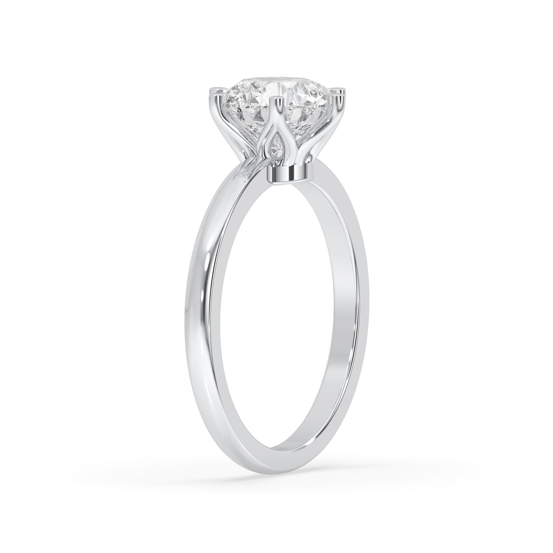 Round Engagement Ring