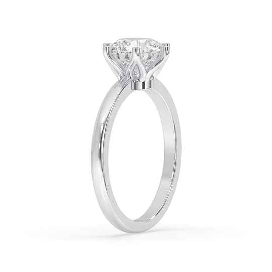 Round Engagement Ring
