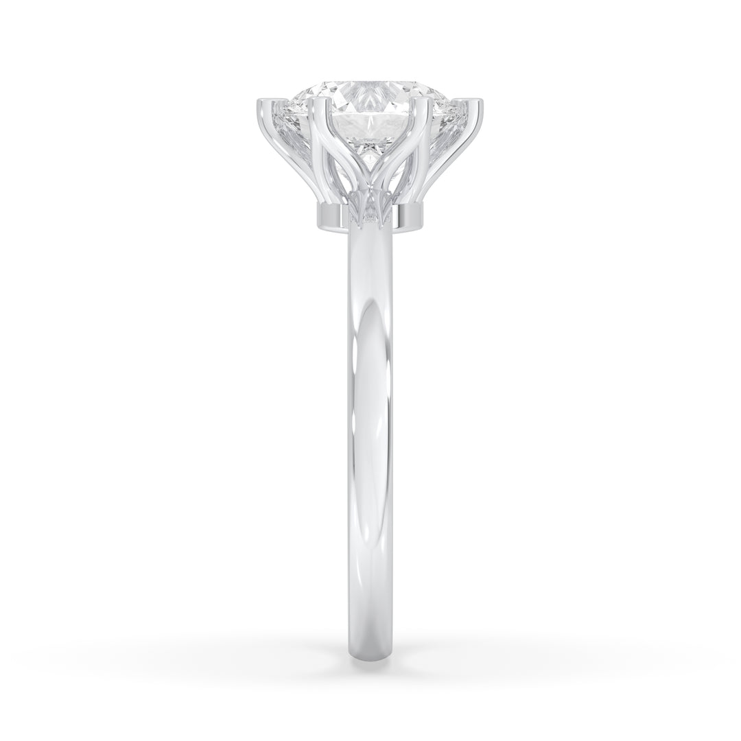 Round Engagement Ring