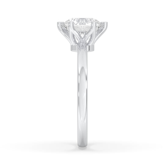 Round Engagement Ring