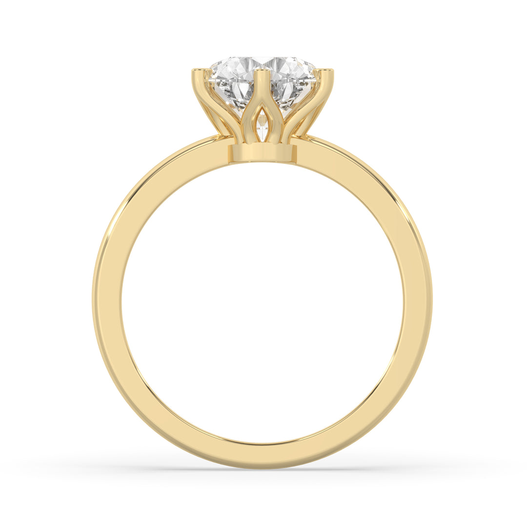Round Engagement Ring